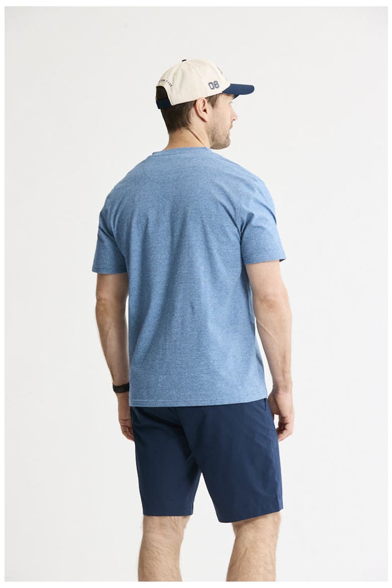 Luxe Knit Short Sleeve Henley Shirt, Alternate, color, Navy