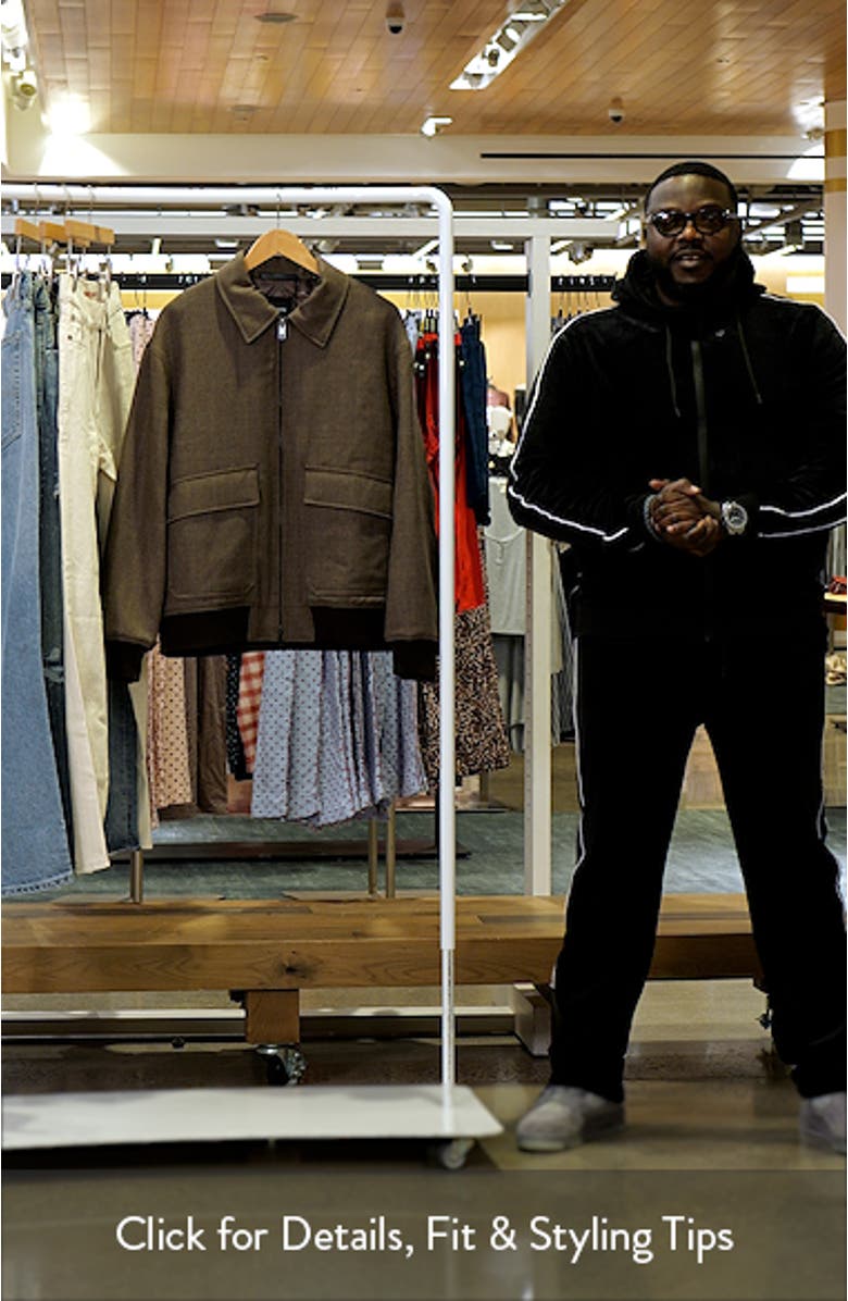 Virgin Wool Modern Aviator Jacket, sales video thumbnail