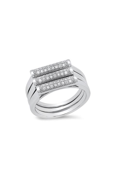 Simulated Diamond Ring