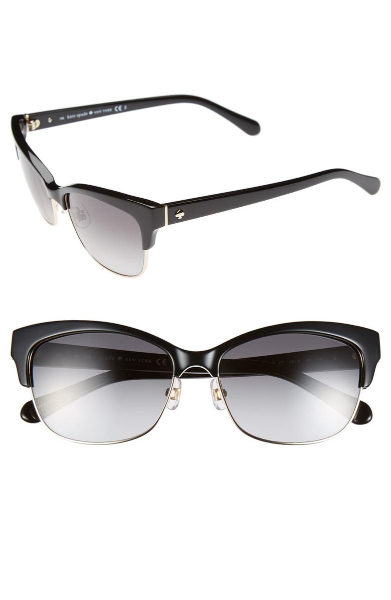 Kate Spade New York shira 55mm retro sunglasses, Main, color, 