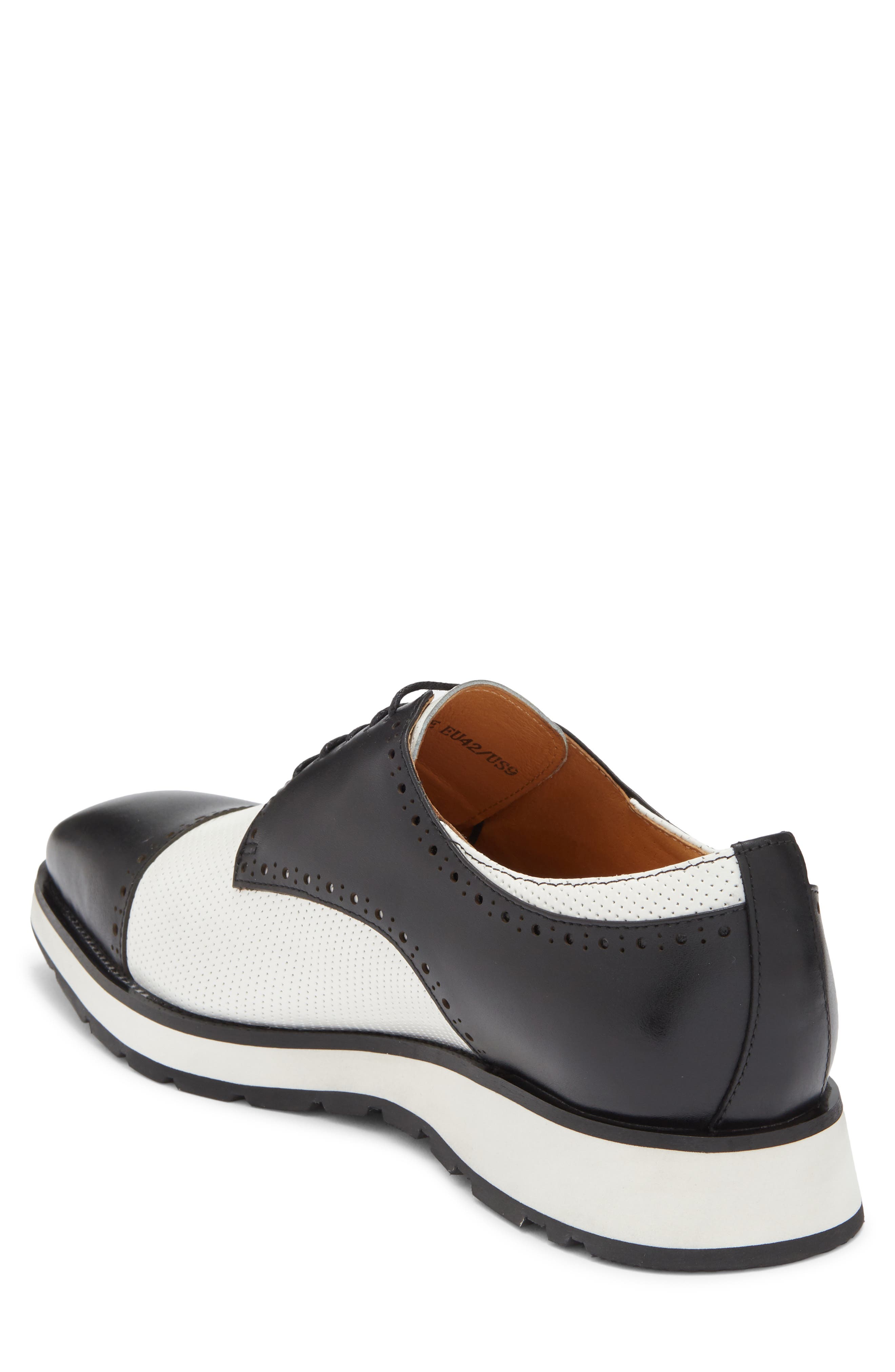 Maison Forte Saba Hybrid Oxford, Alternate, color, Black/ White