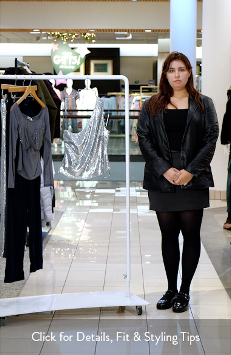 One-Shoulder Sequin Tank Top, sales video thumbnail