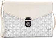 Pre-Owned Goyard Chypre Wallet on Strap Coated Canvas with Leather