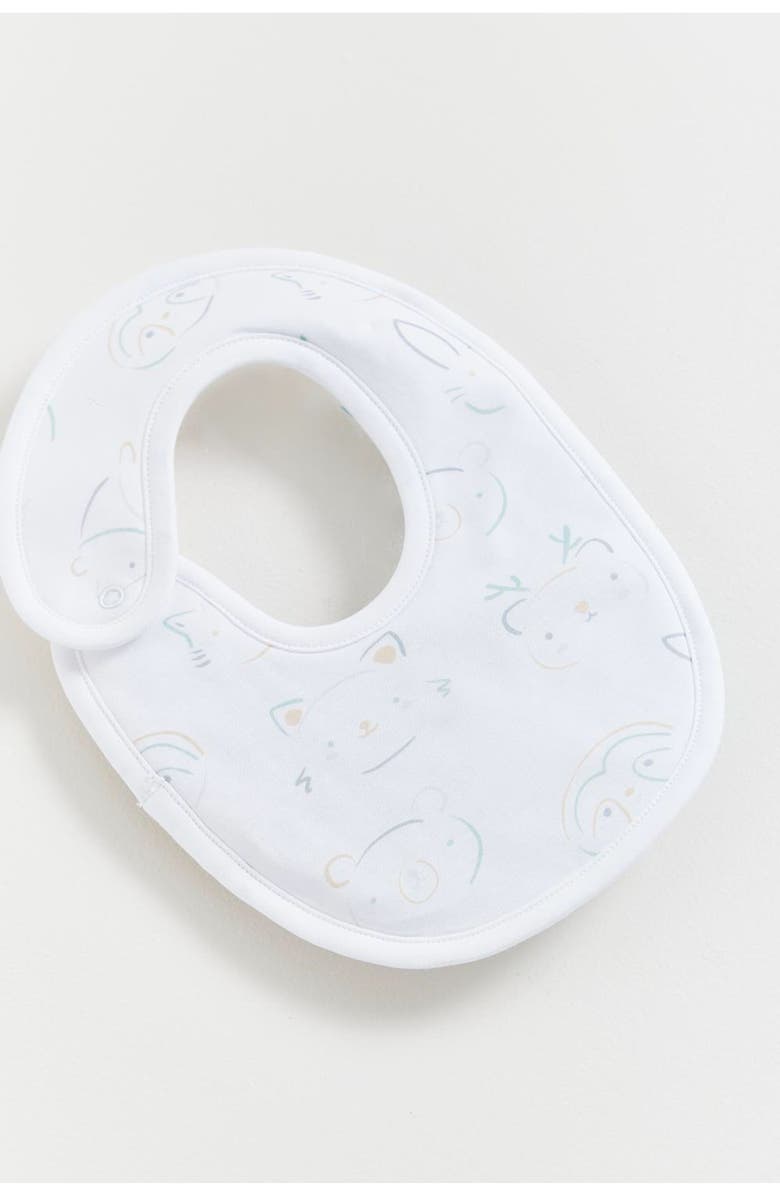 Babycottons Premium Pima Cotton Grey Small Bib For Infant, Alternate, color, Multicolor