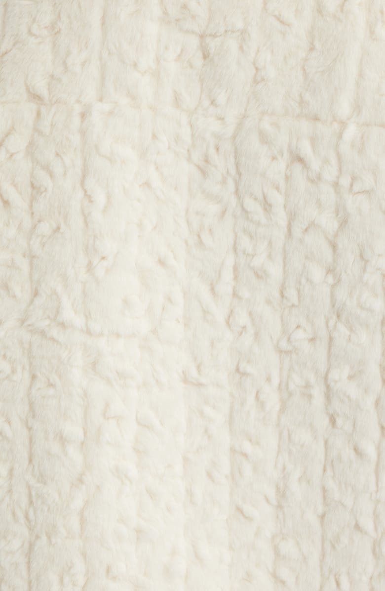 Bernardo Faux Shearling Crop Jacket, Alternate, color, Cream