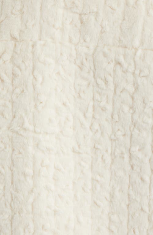 Bernardo Faux Shearling Crop Jacket In White