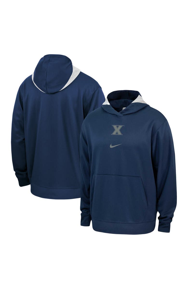 Nike Men's Nike Navy Xavier Musketeers Basketball Spotlight Performance Pullover Hoodie, Alternate, color, Navy