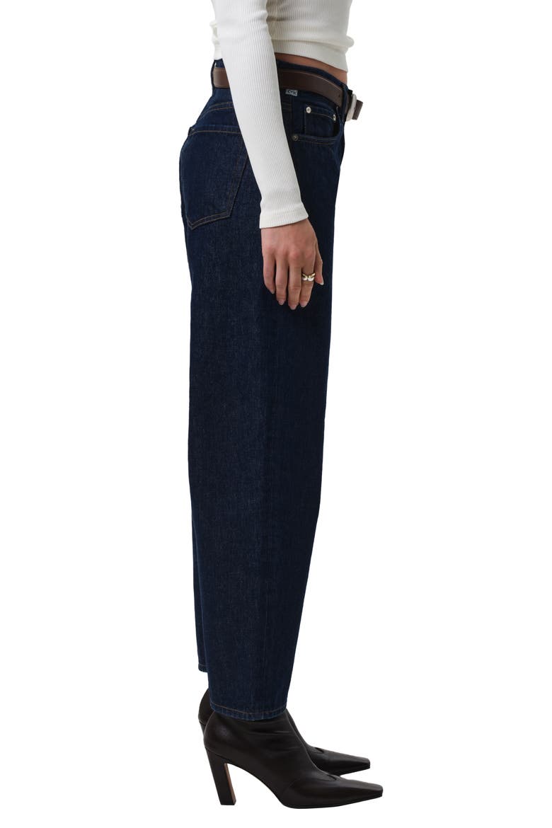 Miro High Waist Ankle Relaxed Barrel Jeans, Alternate, color, AMHERST DARK INDIGO