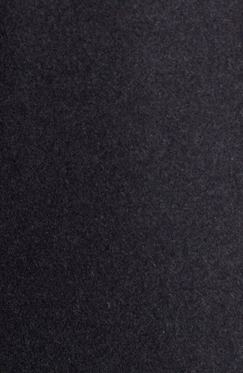 Cole Haan Wool Blend Topcoat with Inset Knit Bib, Alternate, color, Castle Roc