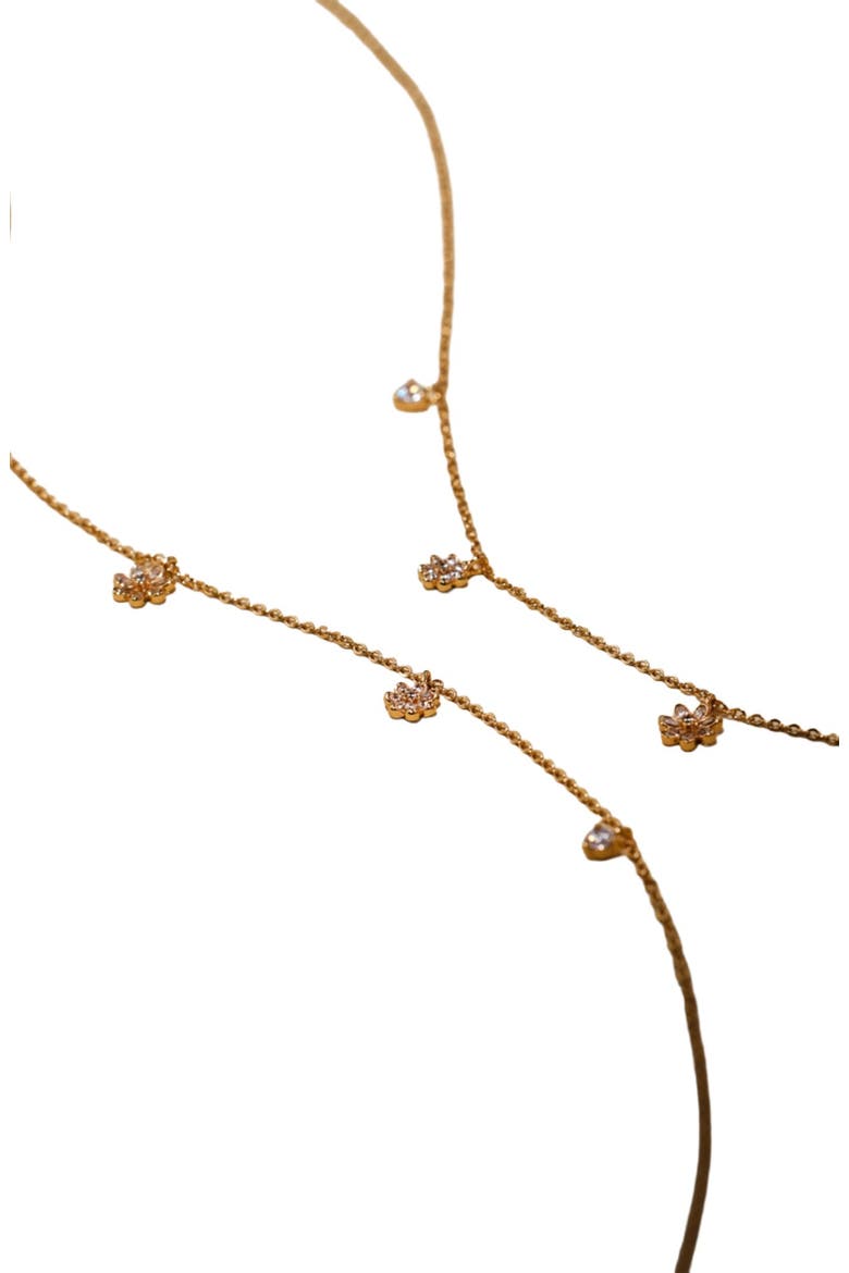 Flora Luxe Floating Necklace, Alternate, color, Gold Vermeil