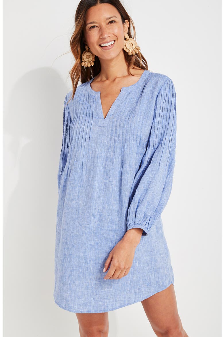 Long Sleeve Cover-Up Dress, Alternate, color, MARLIN