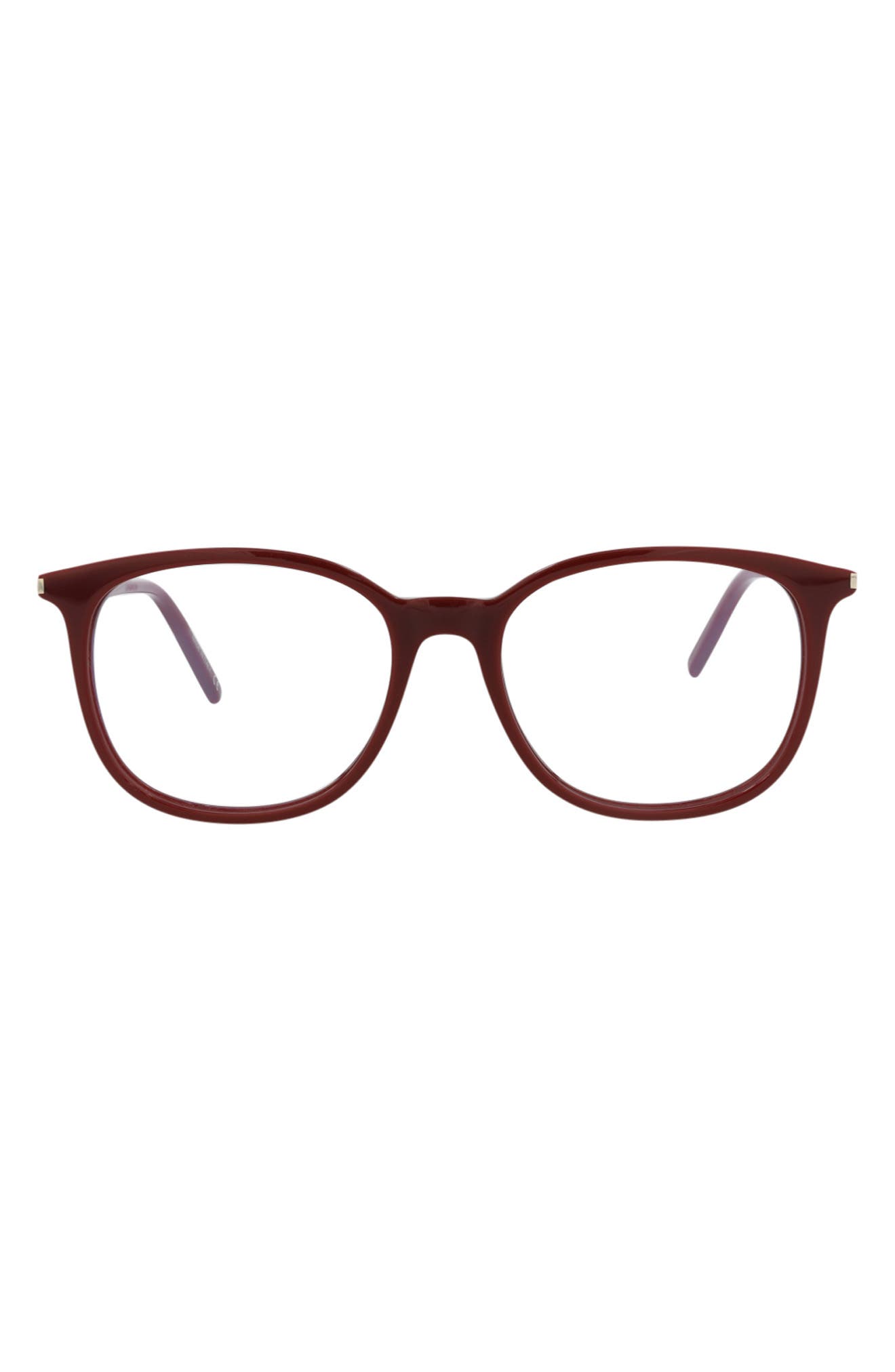 Saint Laurent 52mm Round Optical Glasses