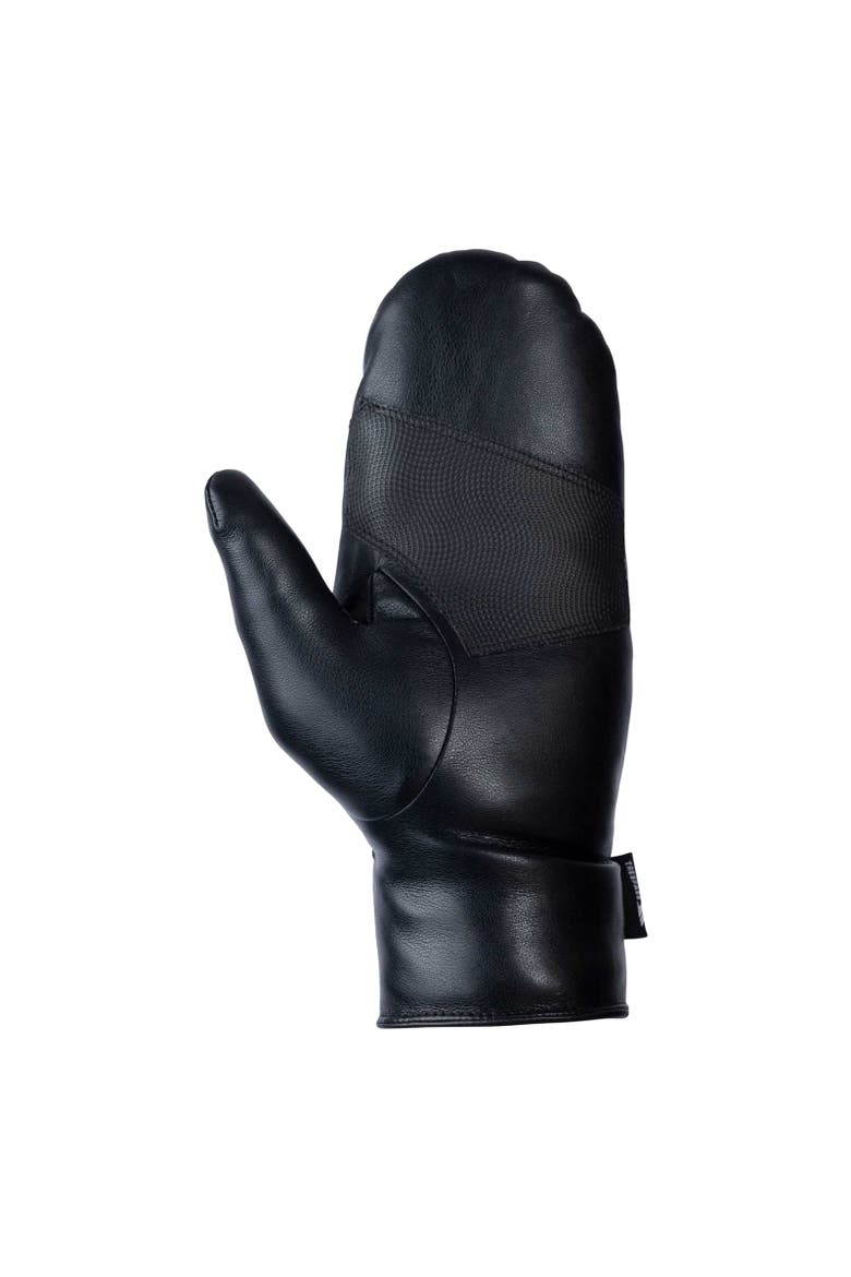 Fabiola Fleece Lined Logo Mittens, Alternate, color, Black