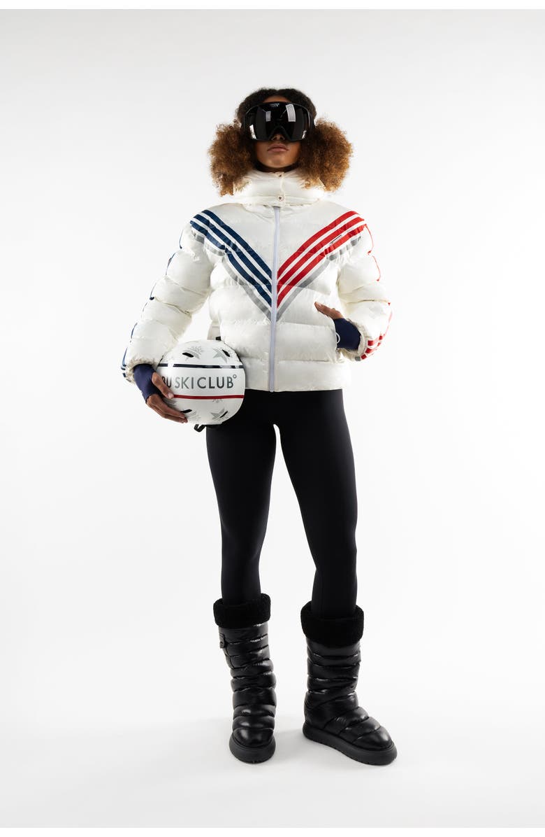 Malibu Ski Club Monogram Mountains Jacket, Main, color, White