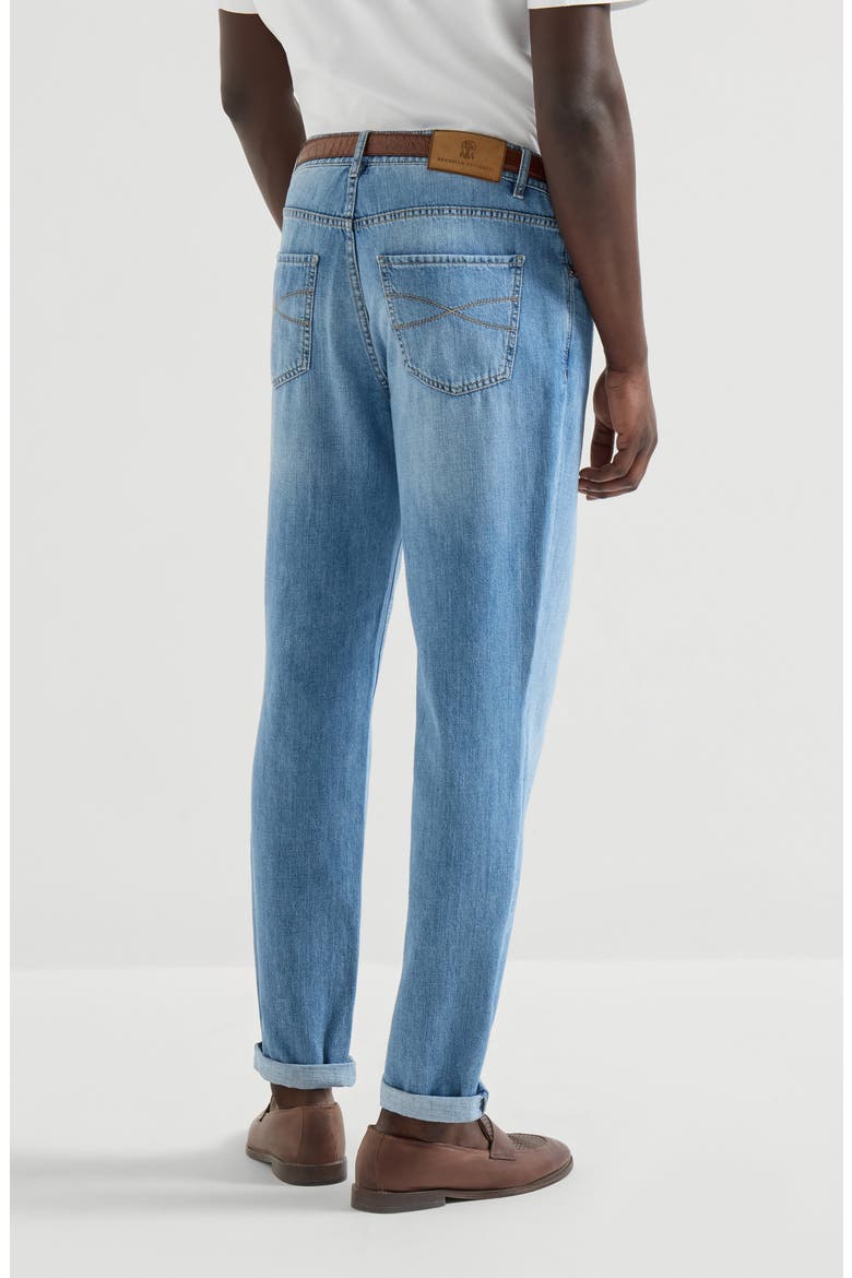 Lightweight denim trousers, Alternate, color, Light Denim