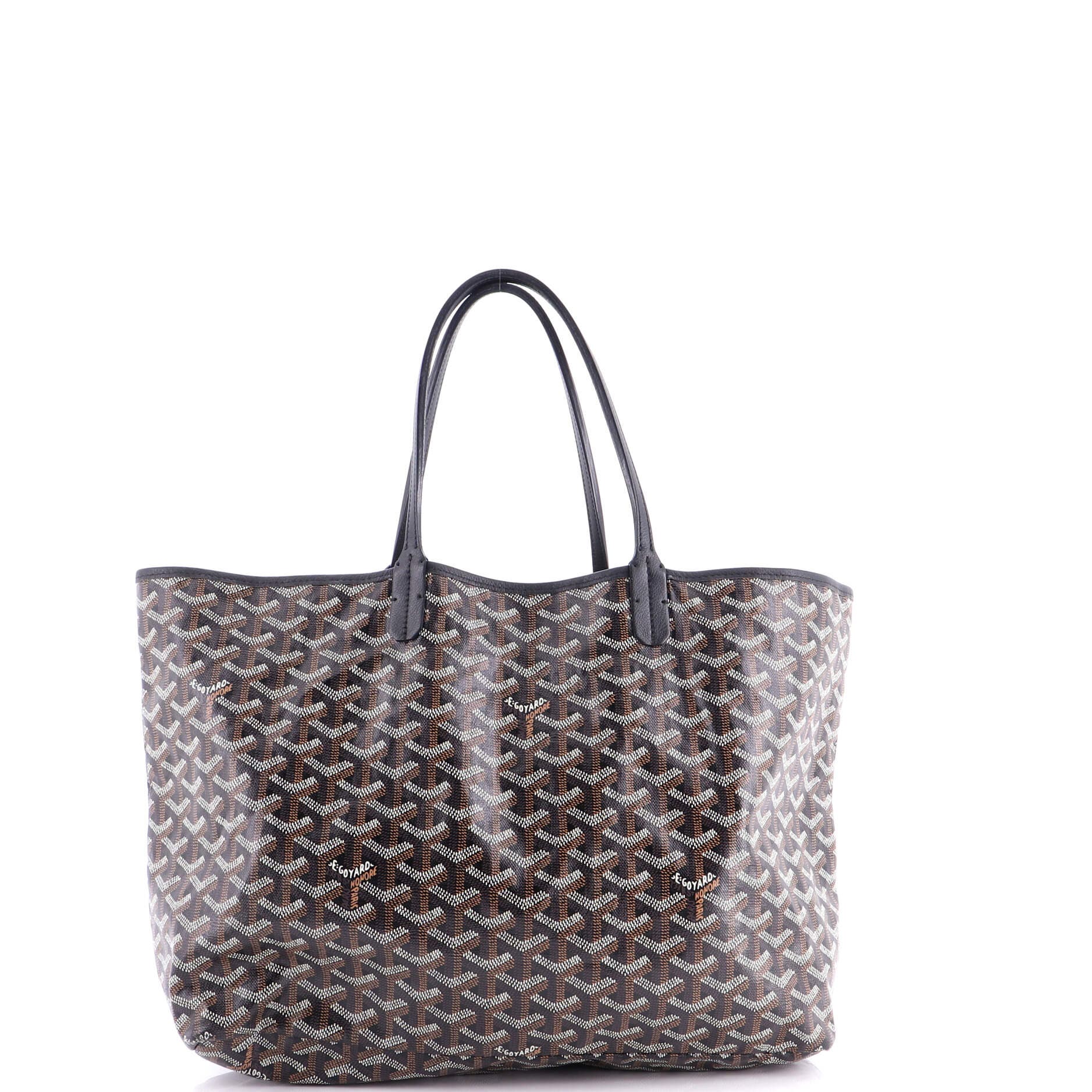 Pre-Owned Goyard Saint Louis Tote Coated Canvas GM, Alternate, color, Black