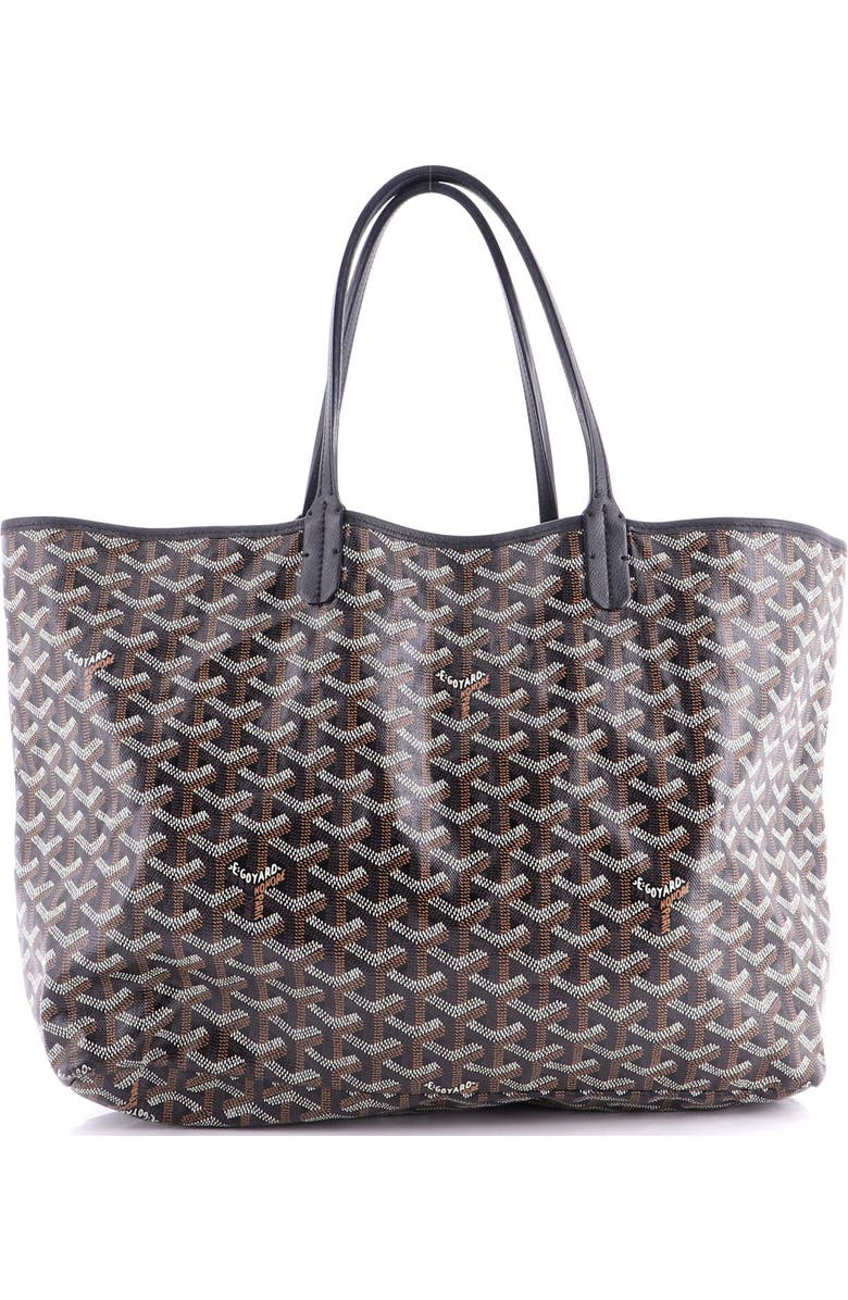 Pre-Owned Goyard Saint Louis Tote Coated Canvas GM, Alternate, color, Black