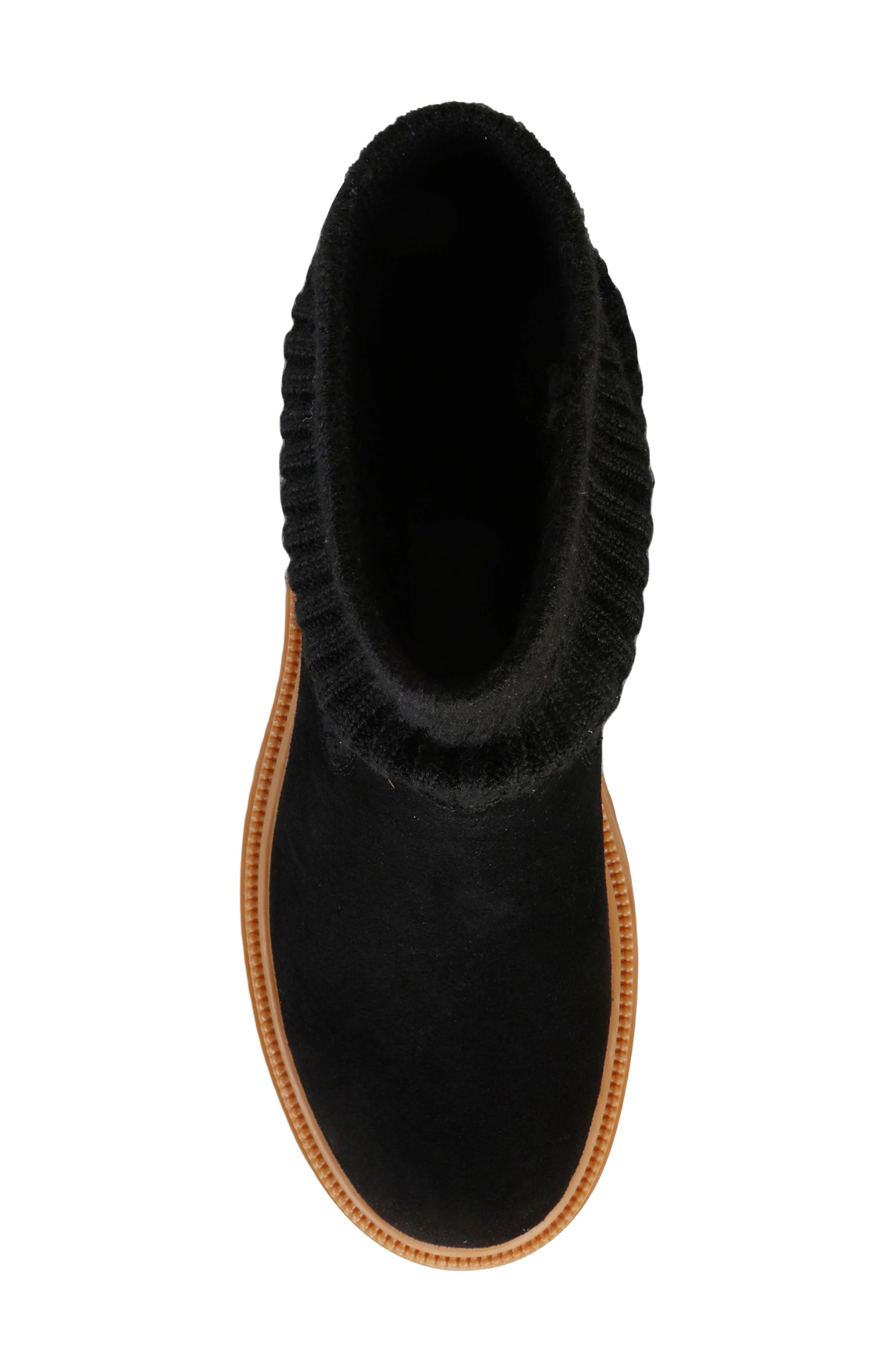 Mykos Suede & Knit Boot, Alternate, color, 