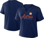 FANATICS Women's Fanatics Navy Houston Astros Fan Fave Stadium Slub Boxy T-Shirt