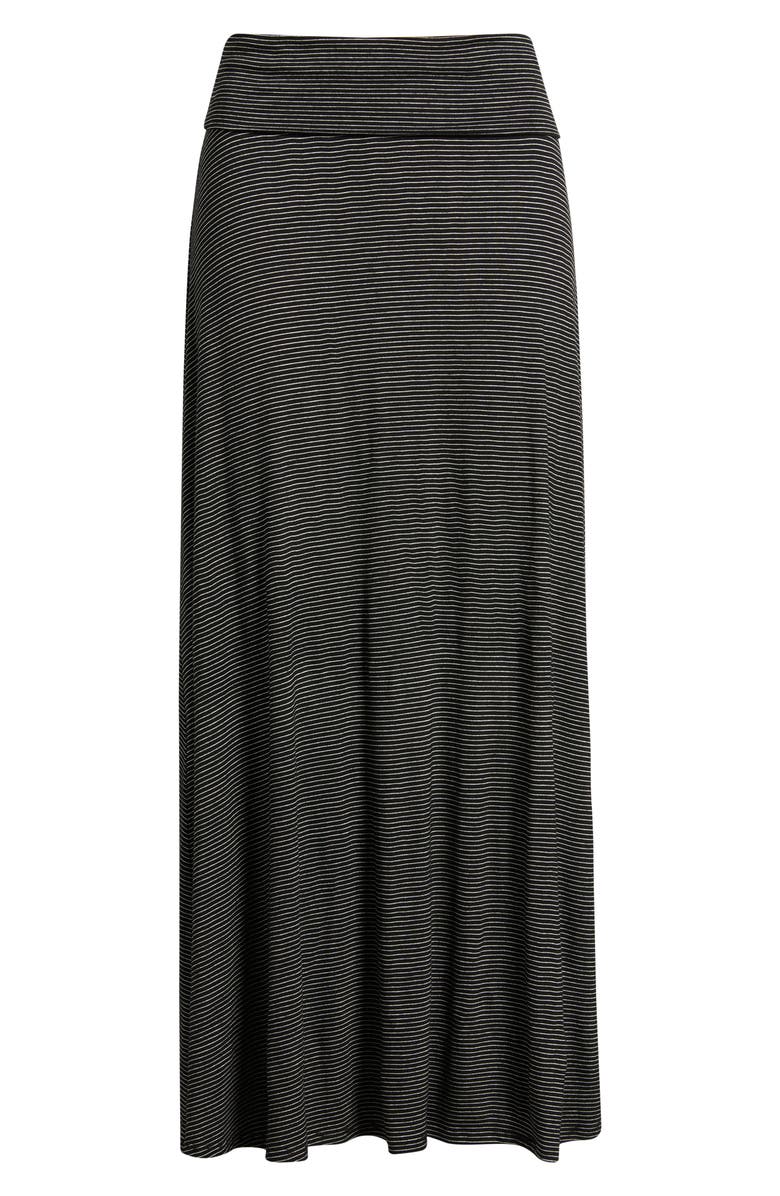 Loveappella Stripe Knit Maxi Skirt, Main, color, 