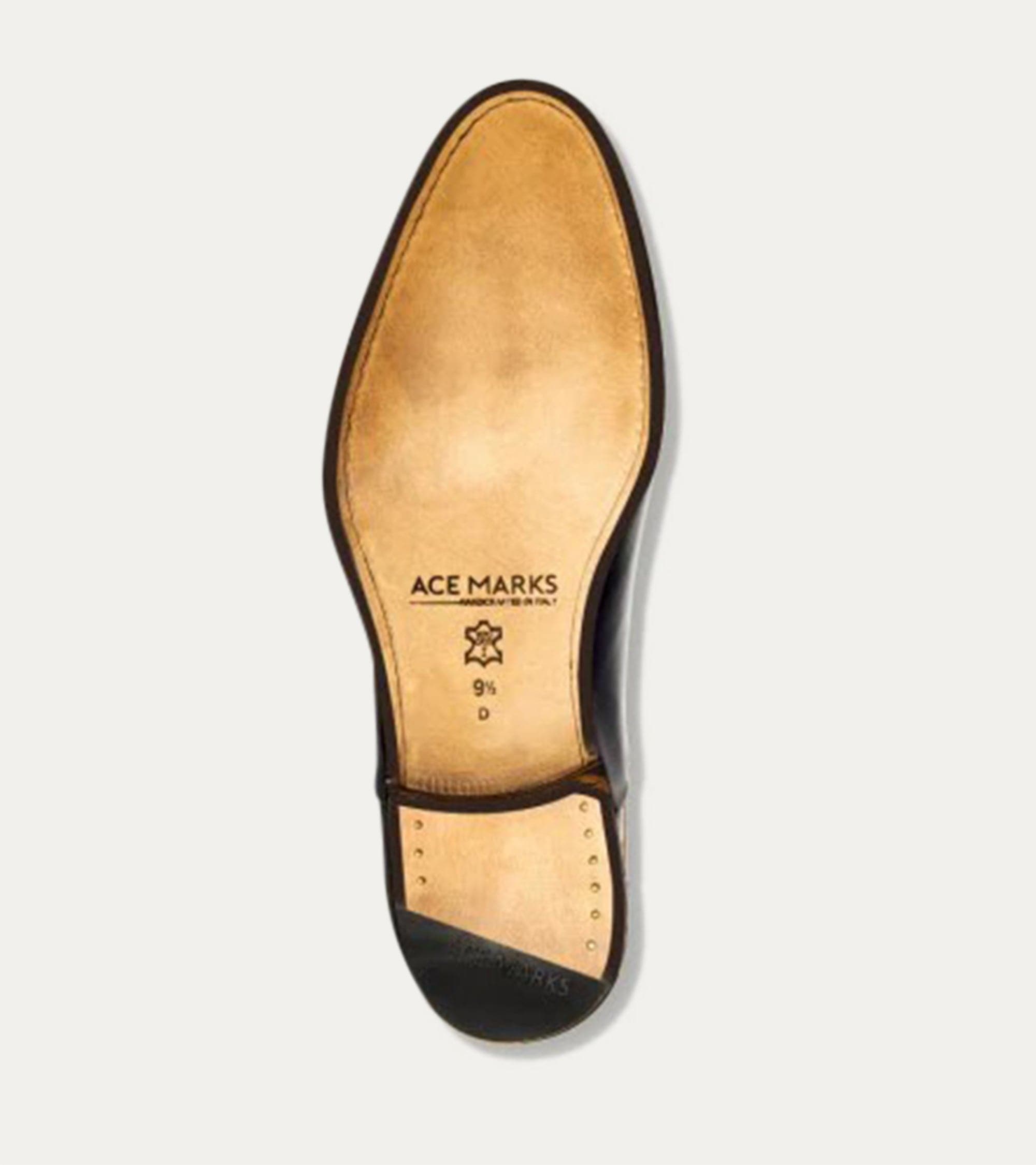 Ace Marks Griffin Cap Toe Oxford, Alternate, color, Black Antique