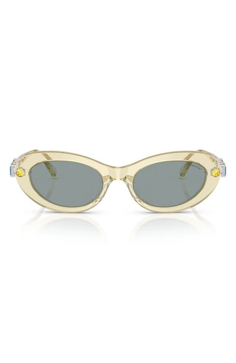 53mm Oval Sunglasses