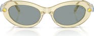 Swarovski 53mm Oval Sunglasses