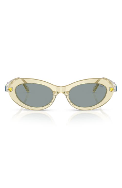 Swarovski 53mm Oval Sunglasses