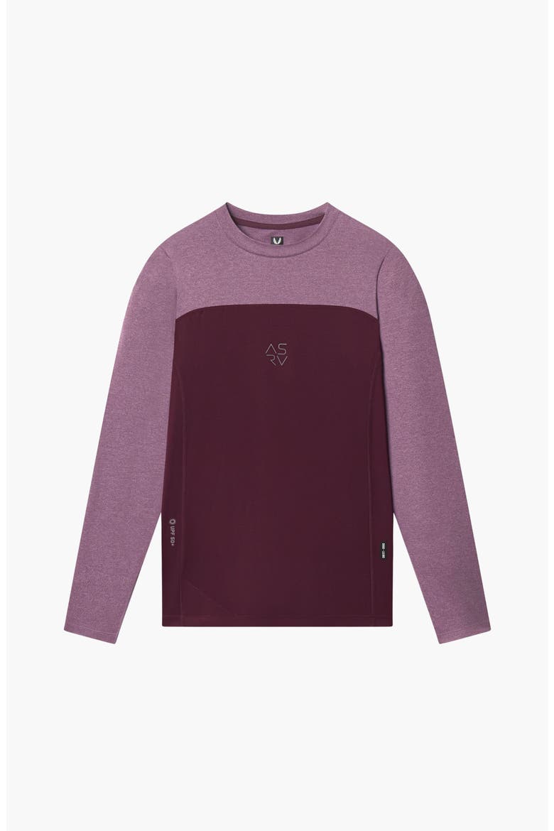 Aerosilver UPF50 Run Long Sleeve, Main, color, Merlot