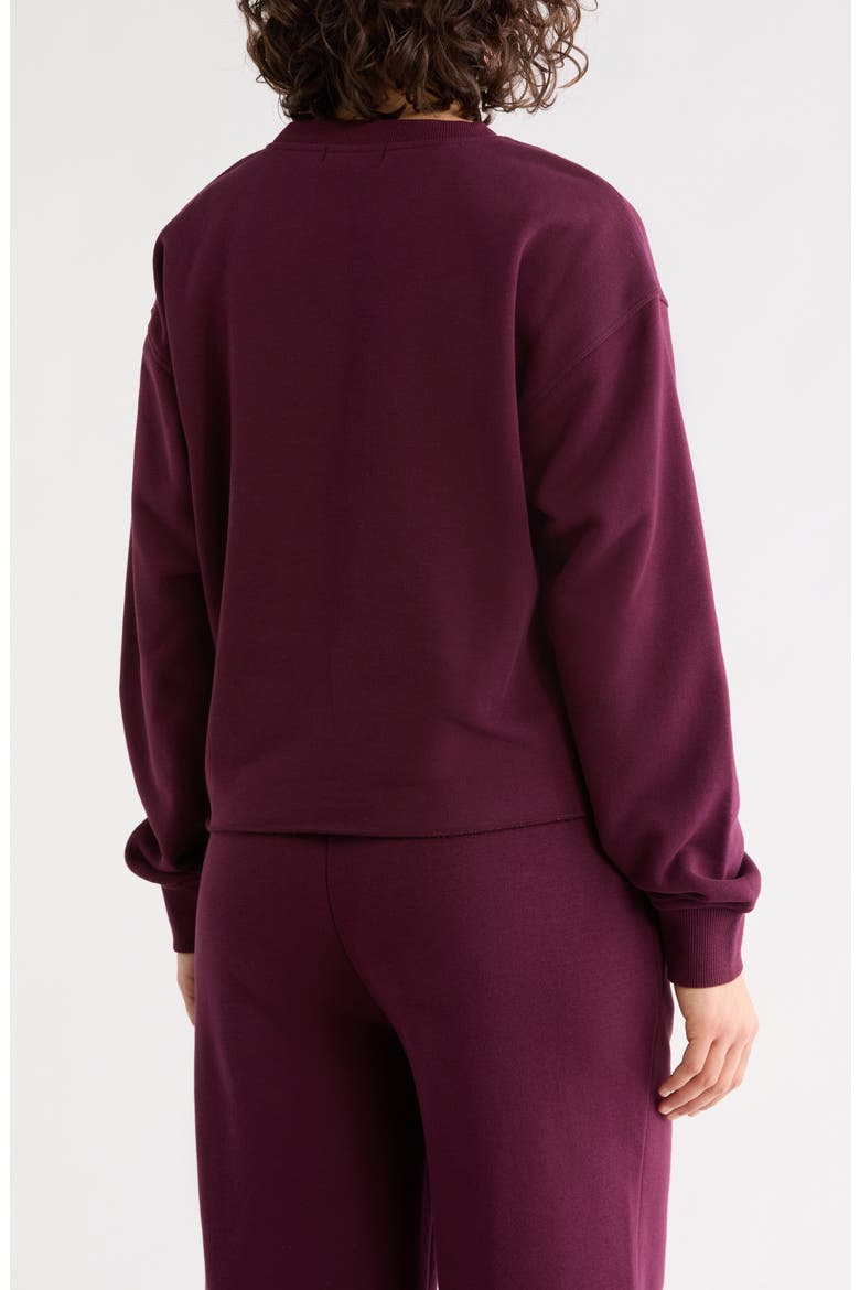 Logo Crewneck Sweatshirt, Alternate, color, WINE TASTING/ MALBEC
