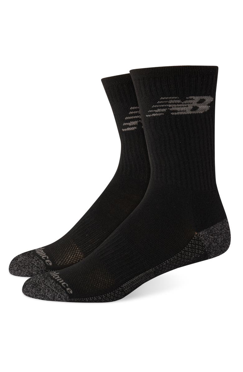 New Balance 2-pk Cool Performance Crew Socks, Main, color, 