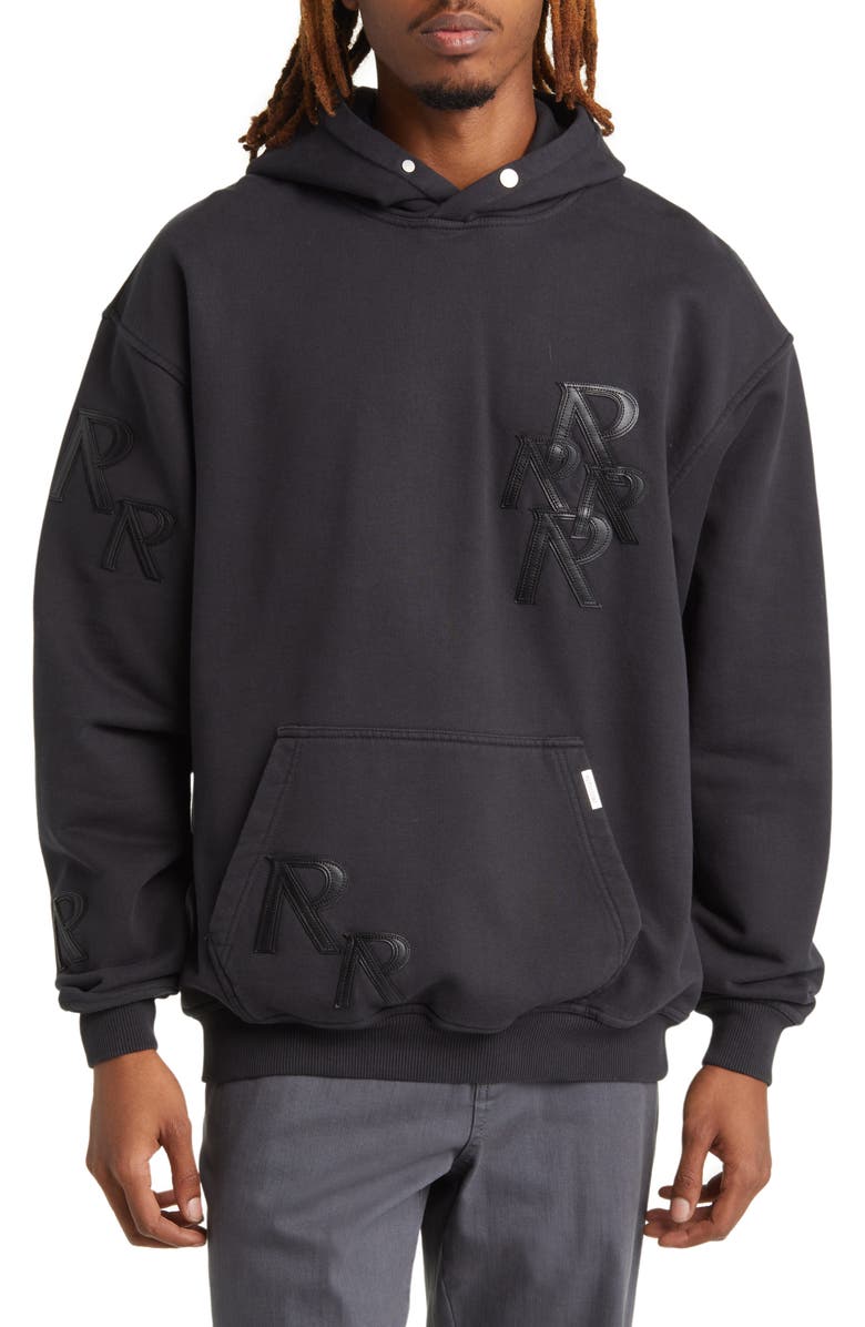 Represent Appliqué Initial Hoodie, Main, color, 