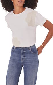 MINT VELVET Cotton Crochet Detail T-Shirt