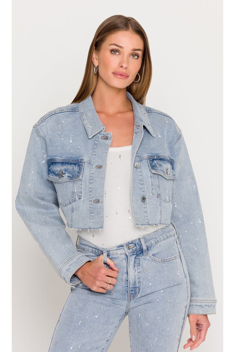 Nelida Denim Jacket, Main, color, Light Blue