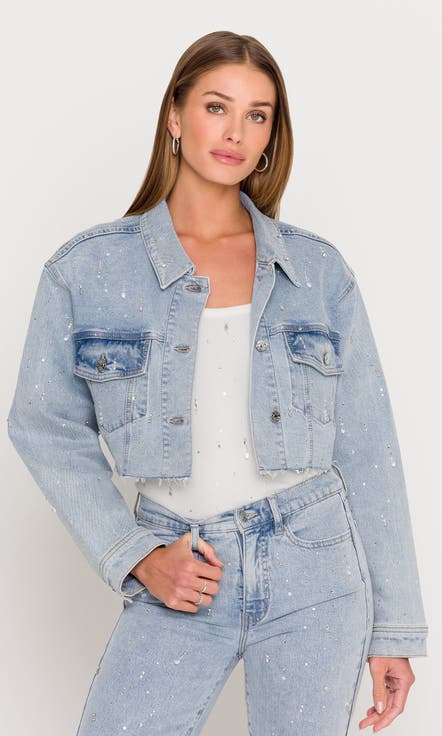 Delan Embellished Denim Jacket