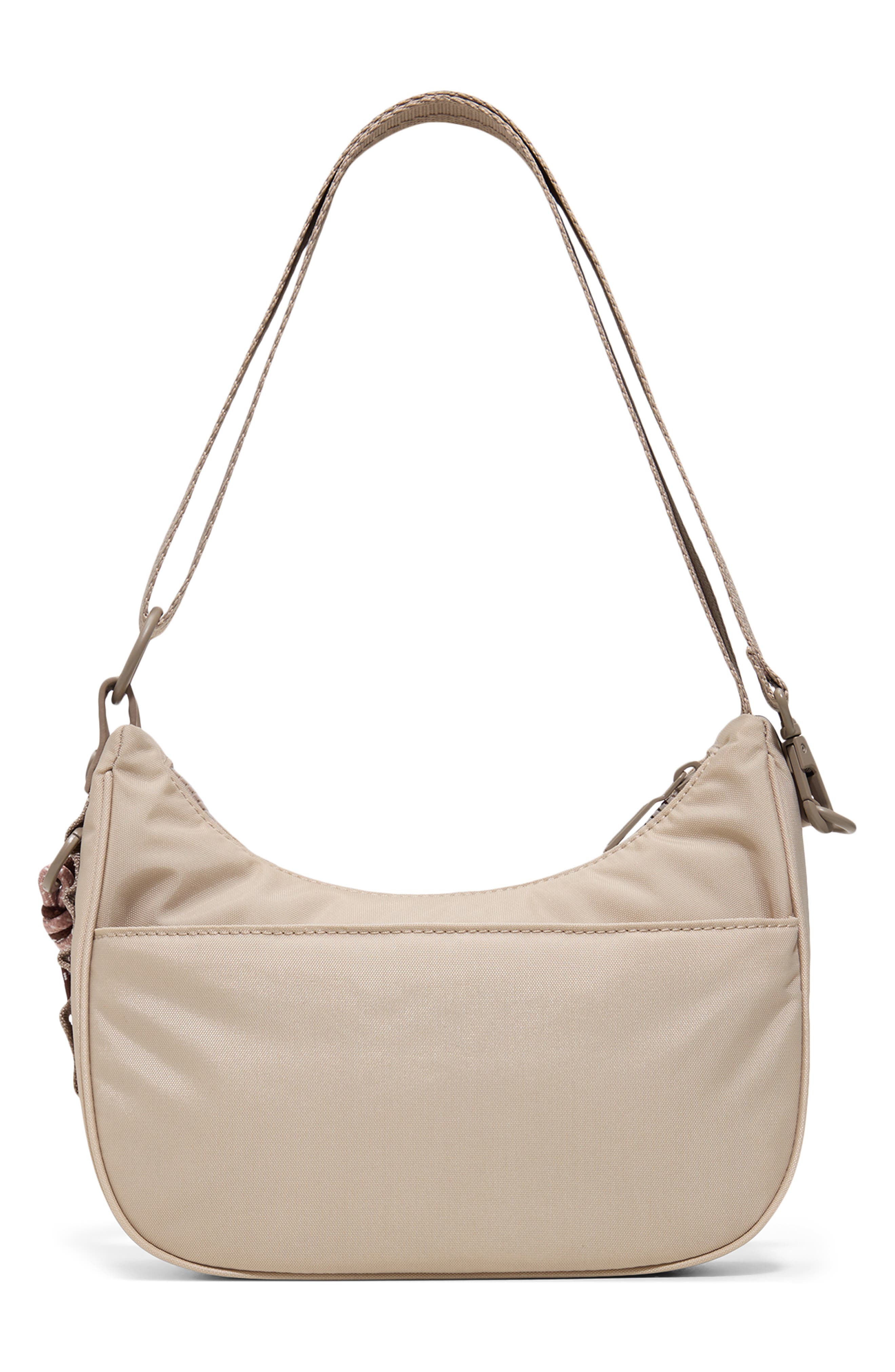 Loop Back Nylon Crossbody Bag, Alternate, color, CHAMPAGNE