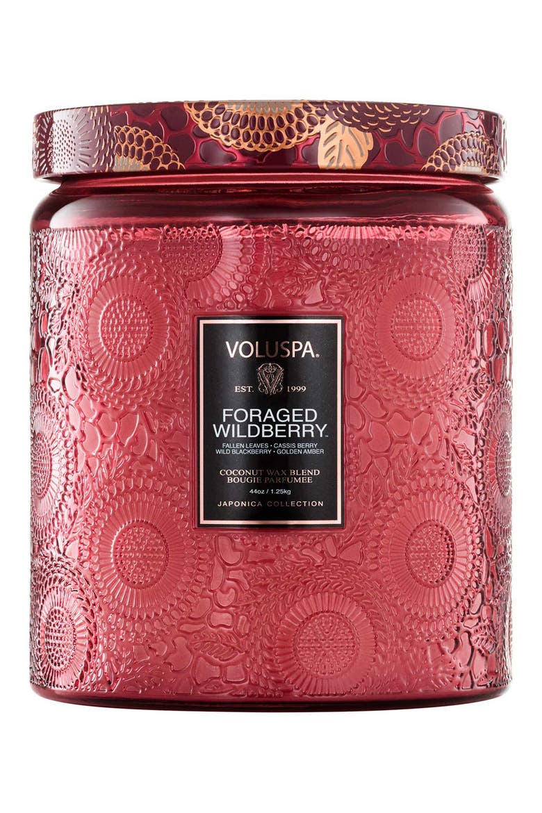 Foraged Wildberry Luxe Jar Candle, Main, color, FORAGED WILDBERRY