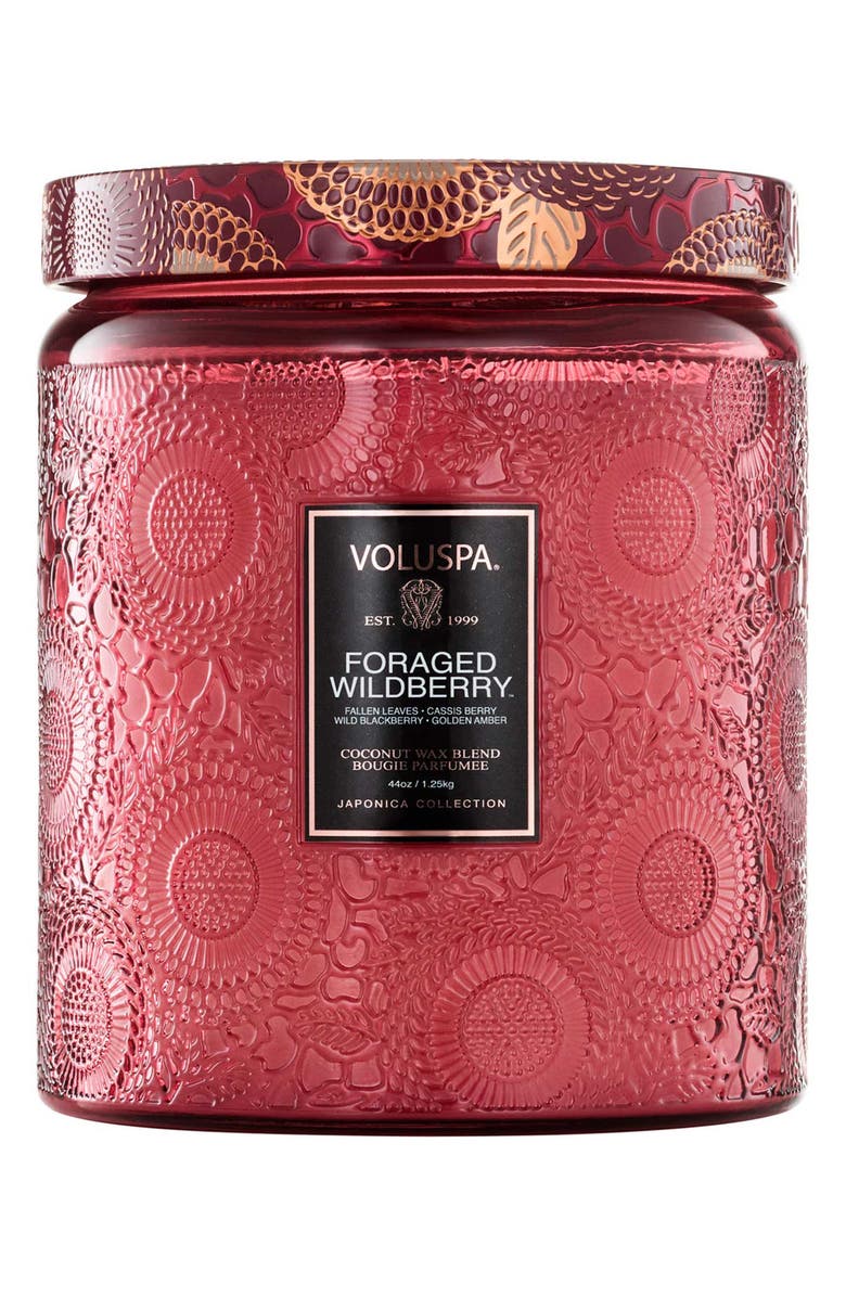 Voluspa Foraged Wildberry Luxe Jar Candle, Main, color, Foraged Wildberry