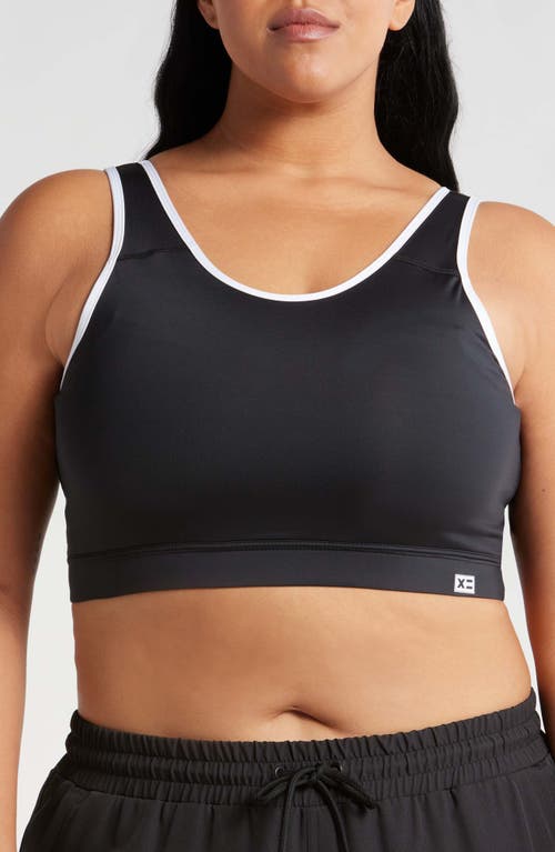 TomboyX Sport Bikini Top in Black Novelty at Nordstrom, Size 5X