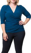 Kiyonna Faux Wrap Top