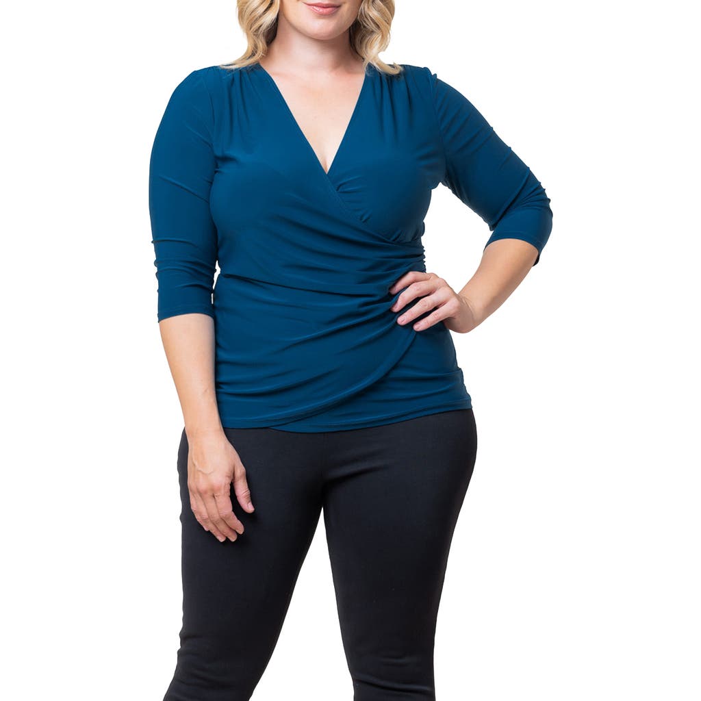 Shop Kiyonna Faux Wrap Top