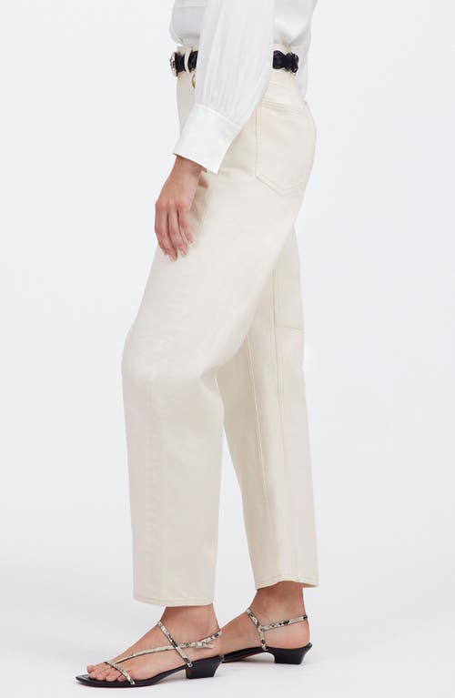 Madewell The '90s Straight Crop Jean: Raw Hem Edition In Vintage Canvas