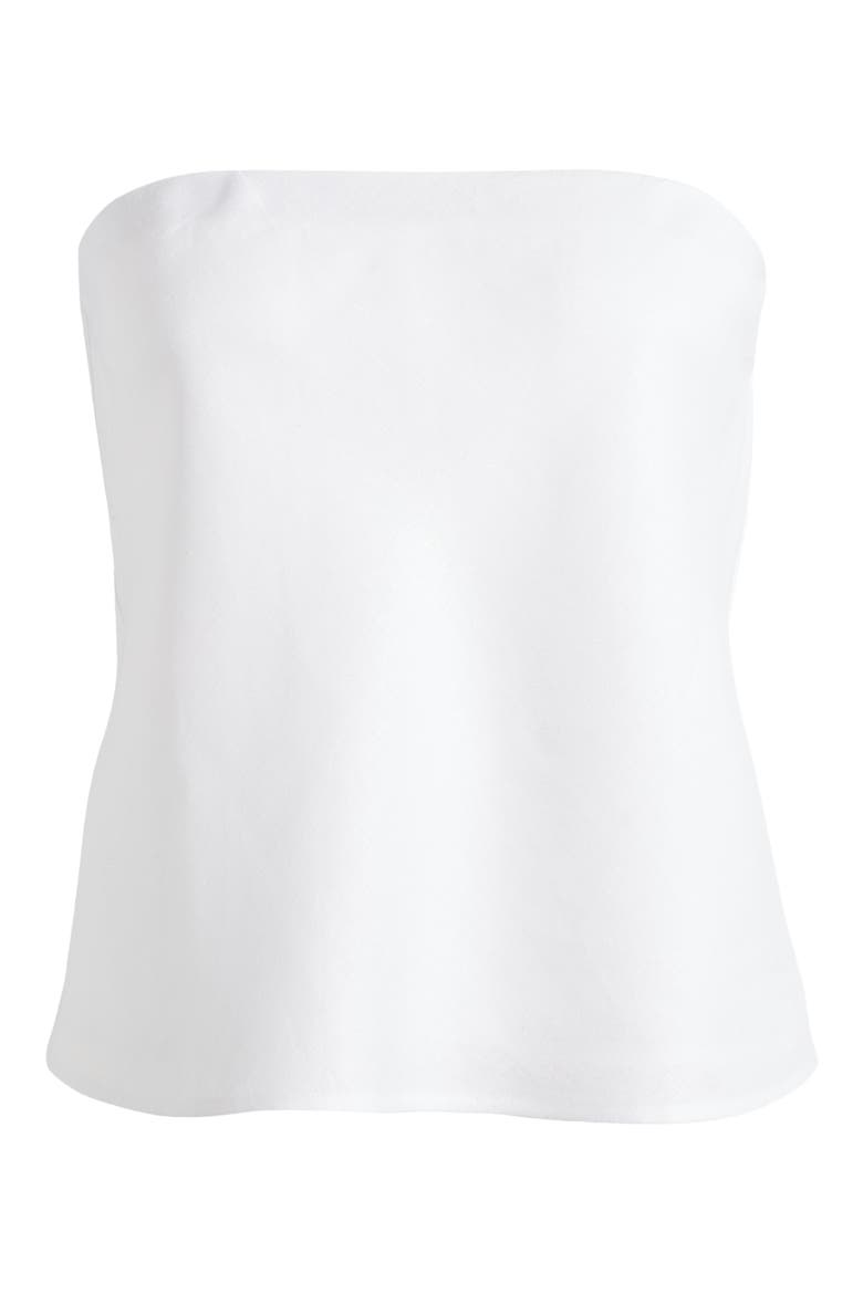 Spritz Linen Tube Top, Alternate, color, WHITE