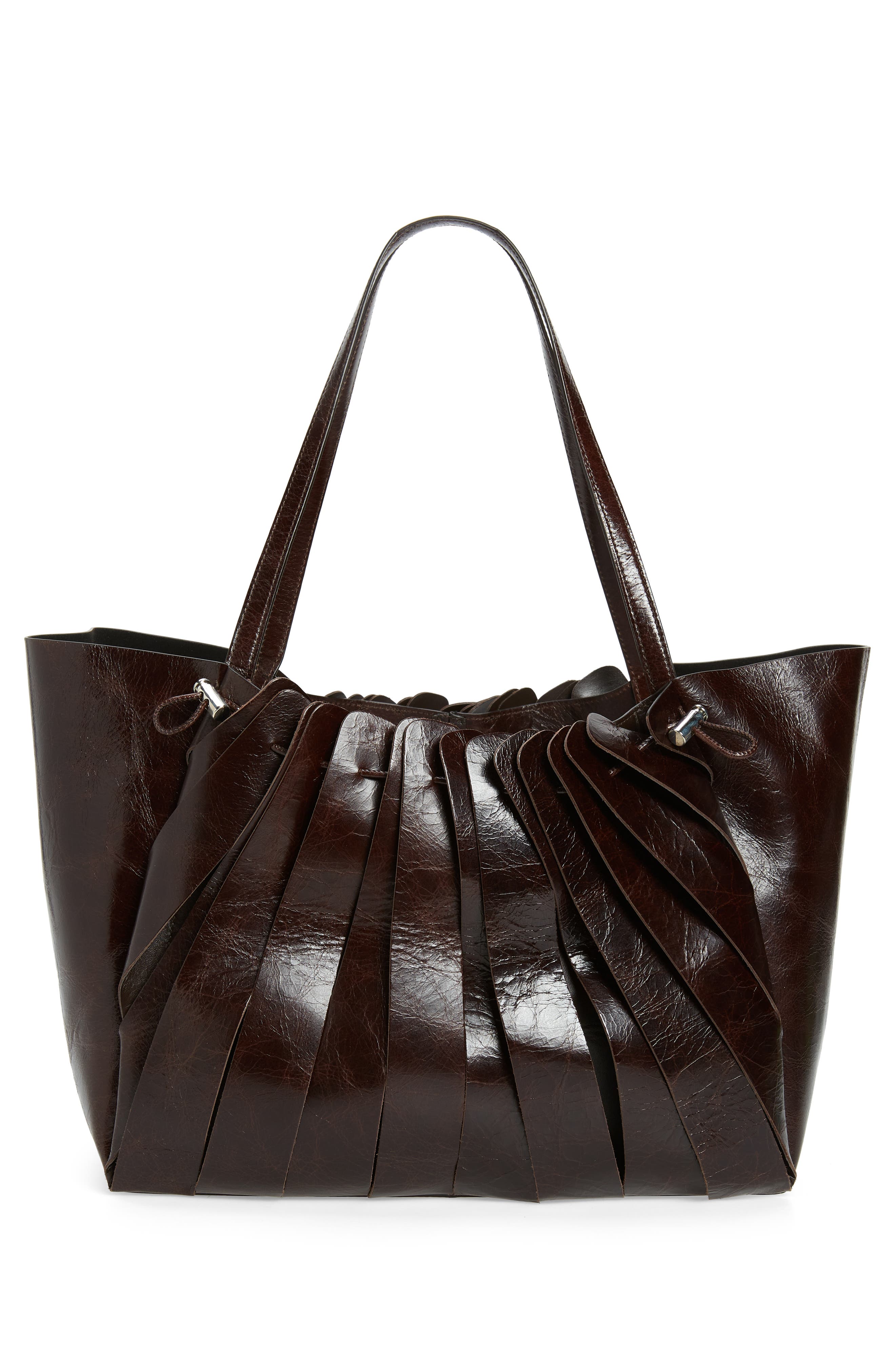 Coperni Cabas Petal Leather Tote, Alternate, color, 