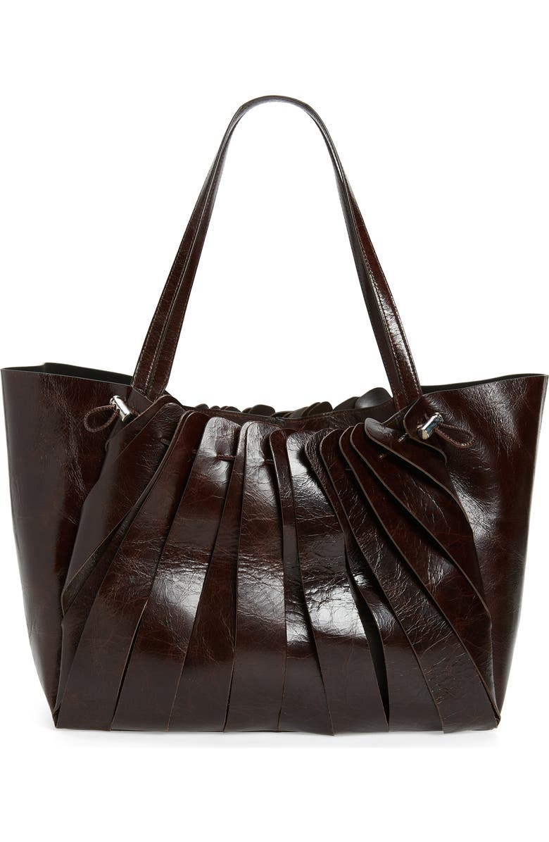 Coperni Cabas Petal Leather Tote, Alternate, color,