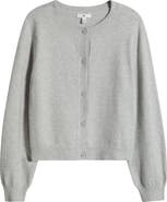 BP. Crewneck Cotton Blend Cardigan