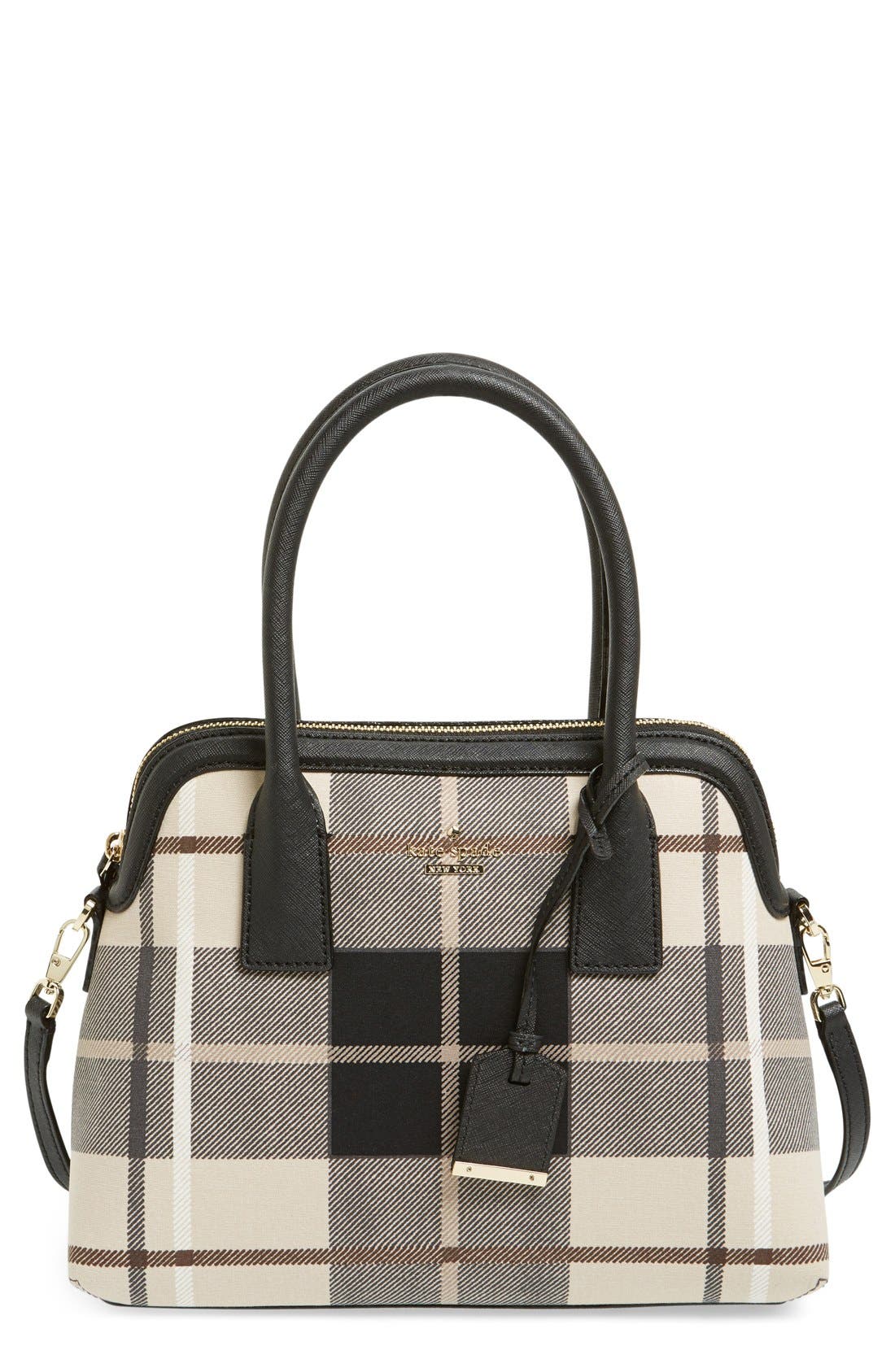 Kate Spade New York 'cameron street - maise' plaid satchel, Main, color, 