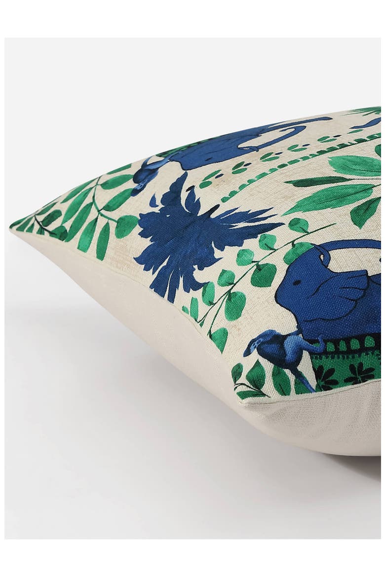 Print Throw Pillow, Alternate, color, BARITONE BLUE