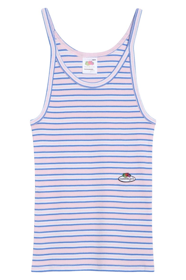 Striped Cami Tank Top, Main, color, PINK STRIPE