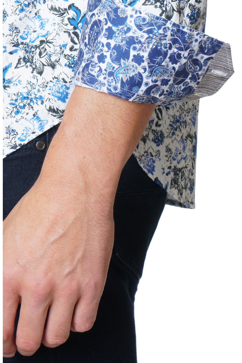 Valdez Long Sleeve Woven Button-Up Shirt, Alternate, color, MULTI